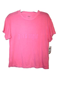 Camisa Top Jenni Pijama XS Floresent Rosa Niñas Noche - Imagen 1 de 3