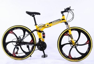 Men/Women Folding Mountain Bike Full Suspension 24" & 26" Wheels 21Speed Bicycle