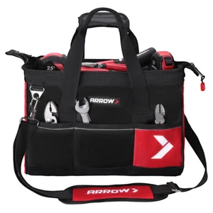 ARROW 14" Heavy Duty Tool Bag With 11 Pockets Anti-Slip Feet Tool Organizer Bag - Picture 1 of 9
