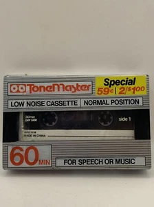 ToneMaster 60 Min Low Noise Cassette for Speech or Music - Picture 1 of 2