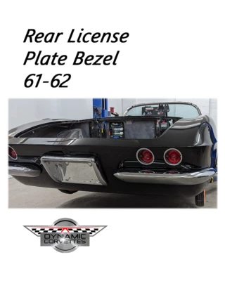 1961-1962 Corvette - Rear License Plate Bezel - Custom Carbon Fiber - Image 1 of 4