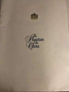 Phantom Of The Opera Andrew Lloyd Webber 1988 Majestic Theatre Souvenir Program - Picture 1 of 9