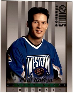 1997-98 Studio Portraits 8x10 Paul Kariya /2500 #4 Anaheim Mighty Ducks