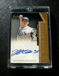 JEREMY HELLICKSON Tampa Bay Rays Autographed 2011 Topps Tier One Baseball Card - Picture 1 of 1