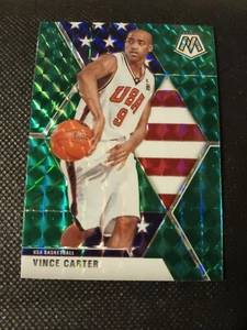 Tarjeta de Vince Carter Panini 2019 verde mosaico Prizm equipo de la NBA Estados Unidos #258 Raptors Nets - Imagen 1 de 2