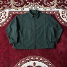 Vintage Men's Casual Dress Driving Jacket Size L (46S) Dark Green Made in USA