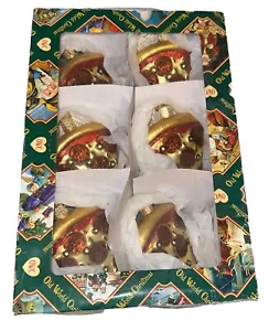 Old World Christmas Glass Blown 6 Pepperoni Pizza Slice Ornaments 2018 READ - Picture 1 of 9
