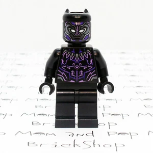 LEGO Marvel Super Heroes Black Panther Minifigure with Claw Necklace - Picture 1 of 10