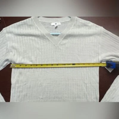 BP Cuello en V Preppy Suéter Ligero Recorte Grande BN Tenis Preppy Croquet Acanalado Foto 1 de 4