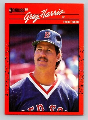 1990 Donruss 582 Greg Harris Boston Red Sox - Image 1 of 2