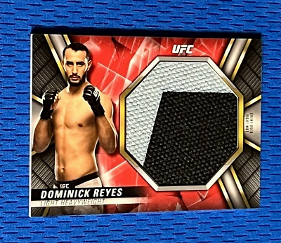 *DOMINICK REYES* ~XRARE RED "RUBY" JUMBO RELIC~ 2019 TOPPS UFC K O *(RUBY(#/8)* - Image 1 of 4