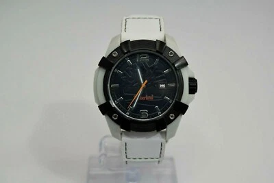 Timberland White Leather Black Dial TBL.13326JPGYB/02A $150 Watch - Image 1 of 4