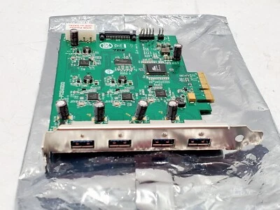 DeLOCK U3X4-PCIE4XE101 Quad Channel USB 3.0 to PCI Express x4 Gen 2 Host Card - Image 1 of 2