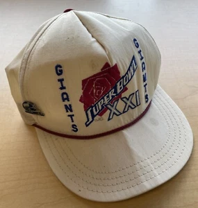 New York Giants First Super Bowl Championship Hat w/ Pin 1987 XXI Damaged - Picture 1 of 9