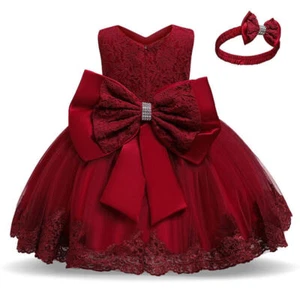 Girls Kids Summer Dresses for Party Clothing Princess Flower Tutu Dress BallGown - Picture 1 of 30