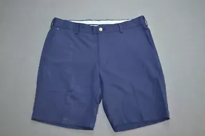 Peter Millar Tour Fit Salem Performance Corto Uomo 33 Flat Front Blu Navy Difetto* - Foto 1 di 10