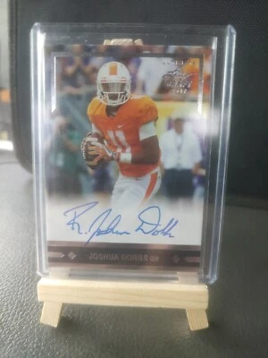 2017 leaf ultimate Draft  Joshua Dobbs Gold Leaf Rookies (RC,AU) - Image 1 of 2