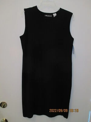 Sag Harbor черный акриловое платье размер P/L новый с частичной ярлыком - Изображение 1 из 4