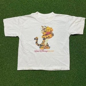 Vintage 90s Y2K Walt Disney World Tigger & Pooh Graphic T Sz 4T - Picture 1 of 5