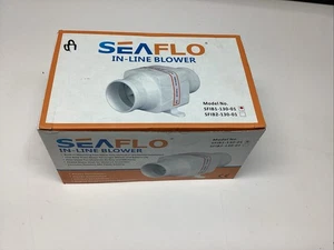 Casa rodante 56 SEAFLO SOPLADOR EN LÍNEA SFIB1-130-01 DC12V 130CFM AMPERIOS 2.5A BARCO MARINO NUEVO - Imagen 1 de 6
