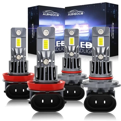 Faro LED bombilla alta baja para camioneta Chevy Silverado 1500 doble cabina 2019-2021 Foto 1 de 4