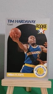 1989-90 NBA Hoops #113 Tim Hardaway RC Golden State Warriors Basketball Rookie - Bild 1 von 8