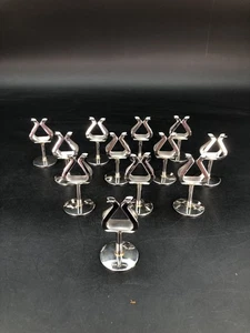 Lot of 12 Crate & Barrel Harp Place Card Holder 2 x 1" Recital Wedding Table # - Picture 1 of 6