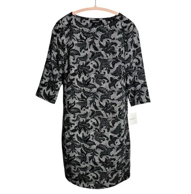 Vestido Ellen Tracy estampado de encaje sintético talla 2 carrera trabajo oficina nuevo con etiquetas $119 Foto 1 de 4