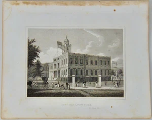 [ENGRAVING] City Hall, New York. 1846 - Picture 1 of 1