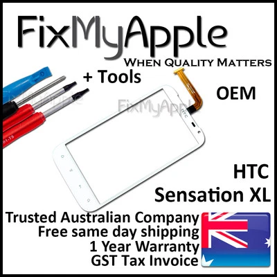 HTC Sensation XL Genuine White Glass Touch Screen Digitizer G21 X315 Replacement - Image 1 of 4