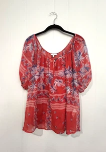 Joie New without tags Size Small silk Overlay with camisole bohemian blouse top - Picture 1 of 7