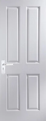 ✅ Premdor Brand New Pre-Finished White Solid Internal Door 4Panel + Handle - Image 1 of 4