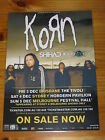 Korn - Shihad - 2010 Australia Tour - Laminated Promotional Poster