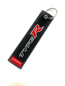 Type R Honda style 2 key tags with rings - Picture 1 of 2