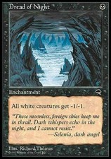 1x DREAD OF NIGHT - Tempest/6th Edition - MTG - NM - Magic The Gathering