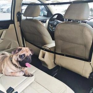 Dog Car Barrier Vehicle Pet Barrier Backseat Mesh Dog Car Divider Net with Ad... - Picture 1 of 7