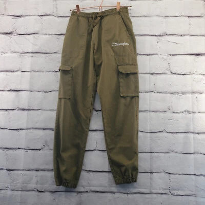 Pantalones de chándal chinos CHAMPION para hombre XS cargo cordón cónico marrón Foto 1 de 4