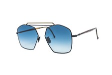 Kyme Rene 4 Satin Black / Blue Gradient Sunglasses