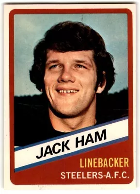 1976 Topps Wonder Bread Jack Ham #18 Pittsburgh Steelers - Image 1 of 2