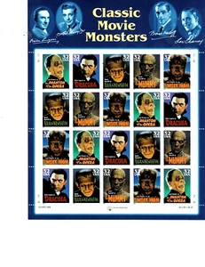 US FDC #3168-3172 1997 Universal Classic Monsters s/s full sheet; Dracula; MNH - Picture 1 of 1