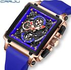 Herren Top Marke Armbanduhr Chronograph Datum Quarzuhr Luxus Blau