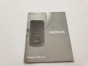 W bardzo dobrym stanie angielska NOKIA 2720 Telefon komórkowy Instrukcja obsługi Przewodnik 3WYSYŁKA W WIELKIEJ BRYTANII - Zdjęcie 1 z 5