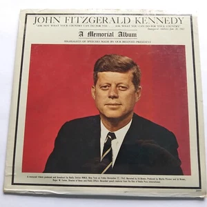 John Fitzgerald Kennedy 1917-1963 A Memorial Album LP Never Opned - Picture 1 of 8