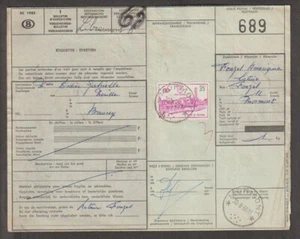 Belgium stamp on parcel cards - Picture 1 of 12