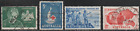 Australie 1963 #335 - 356 - Quatre timbres différents - Lot d'occasion #072