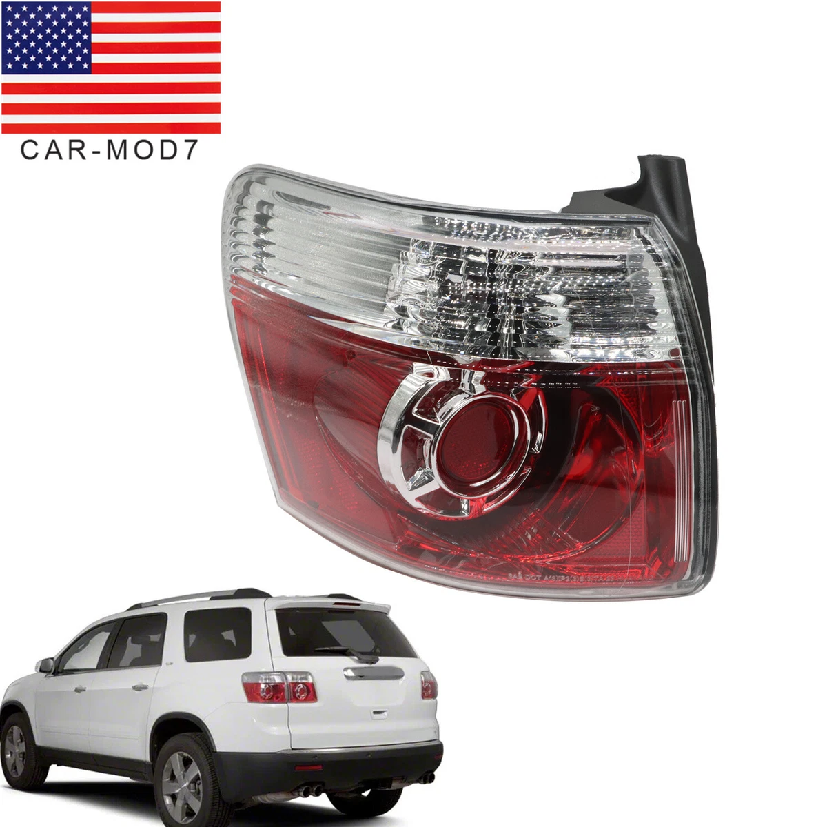 Luz Trasera Izquierda Para GMC Acadia 2007-2012 - Lado Conductor, Con Tecnología LED - Certificación DOT Y SAE