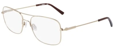 Anteojos Flexon H6060 710 para hombre dorados brillantes borde completo forma rectangular 58 mm Foto 1 de 4