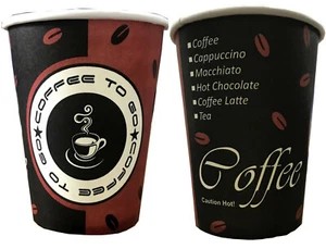 Made in DE 1000x Kaffeebecher to go 400ml Coffee Pappbecher 0,4L Kaffee Cup - Bild 1 von 2