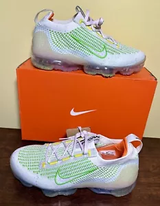 Nike Wmns Air VaporMax 2021 FK Flyknit White-Pearl Pink-Sail Sz.9.5 (FD0871-100) - Picture 1 of 6