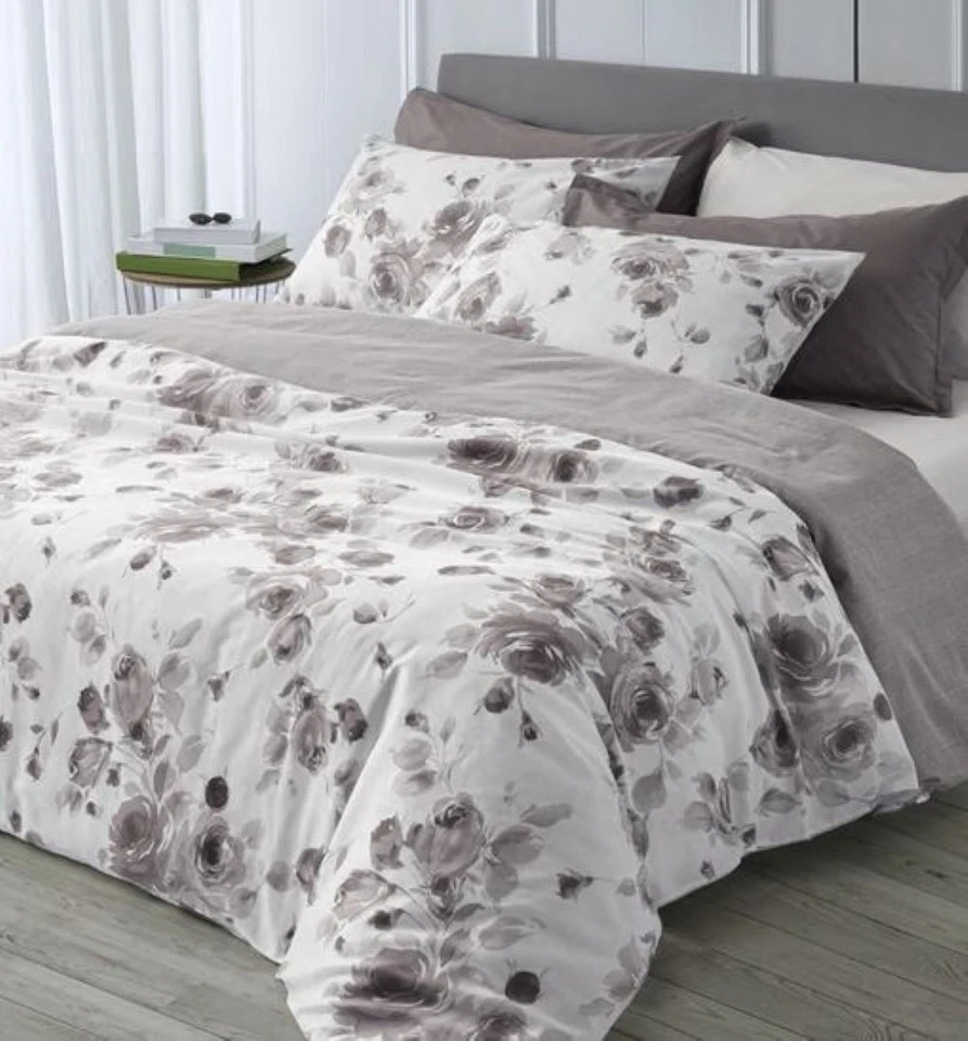 Completo Copripiumino Raso SOMMA Adda GRIGIO - Immagine 1 di 1